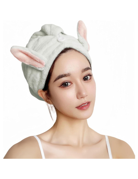 Toalla de Microfibra para Cabello Genérica 2PC Verde Absorbente