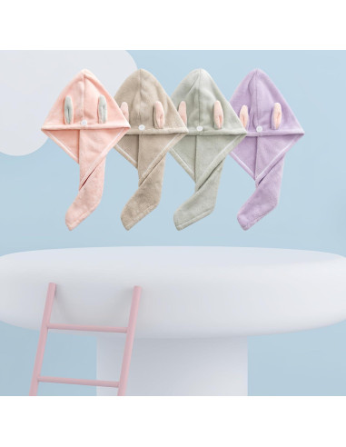 Toalla de Microfibra para Cabello Genérica 2PC Verde Absorbente