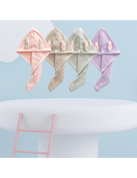 Toalla de Microfibra para Cabello Genérica 2PC Verde Absorbente