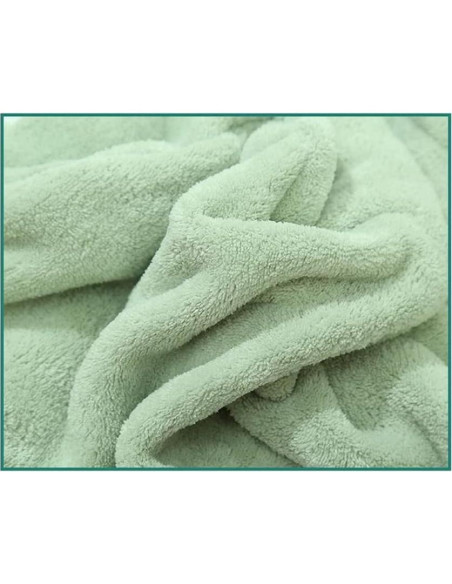 Toalla de Microfibra para Cabello Genérica 2PC Verde Absorbente