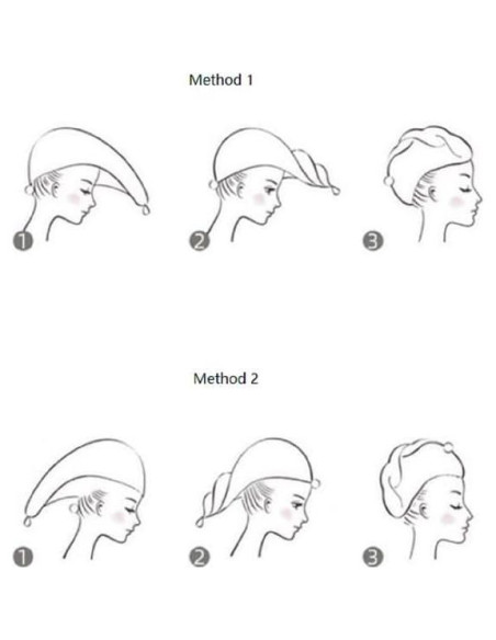 Toalla de Microfibra para Cabello Genérica 2PC Verde Absorbente