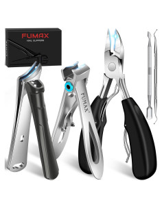 Set de Cortauñas FUMAX 5 en 1 para Uñas Gruesas y Encarnadas