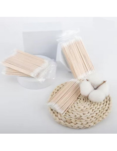 Hisopos de Algodón Desechables Doble Cara Genérico 9x7cm 2