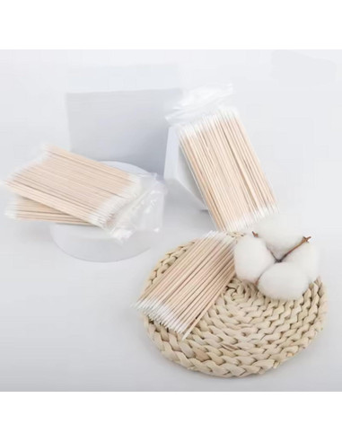 Hisopos de Algodón Desechables Doble Cara Genérico 9x7cm