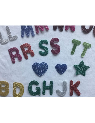 Letras de Brillo TeeWin 3.18 cm Vinilo Transferencia Calor