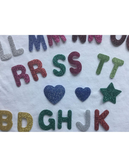 Letras de Brillo TeeWin 3.18 cm Vinilo Transferencia Calor