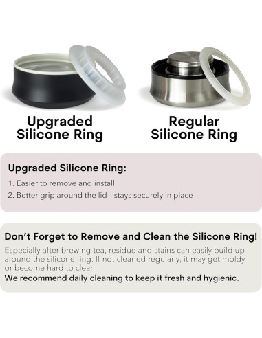 Botella de Té Xaeiglas 400ml con Infusor Acero Inoxidable