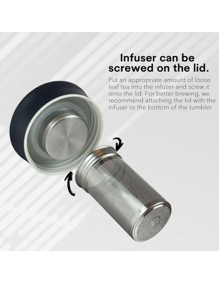 Botella de Té Xaeiglas 400ml con Infusor Acero Inoxidable