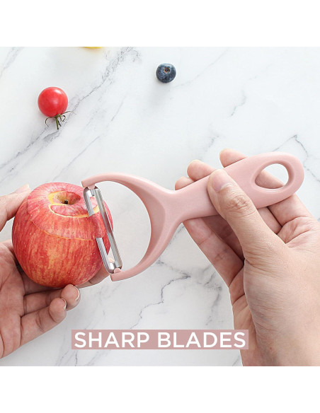 Conjunto de Peladores de Verduras Social Chef 2 Piezas Acero Inoxidable