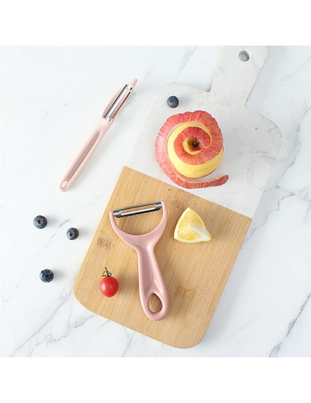 Conjunto de Peladores de Verduras Social Chef 2 Piezas Acero Inoxidable