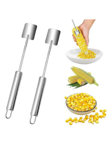 Pelador de Maíz MOYAWSDGN Acero Inoxidable 2 Pcs Ergonómico