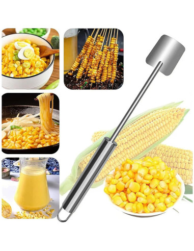 Pelador de Maíz MOYAWSDGN Acero Inoxidable 2 Pcs Ergonómico