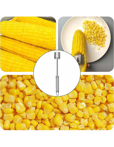 Pelador de Maíz MOYAWSDGN Acero Inoxidable 2 Pcs Ergonómico