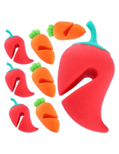 Elevador de Tapa de Olla DOITOOL 8 Piezas Silicona Colorida