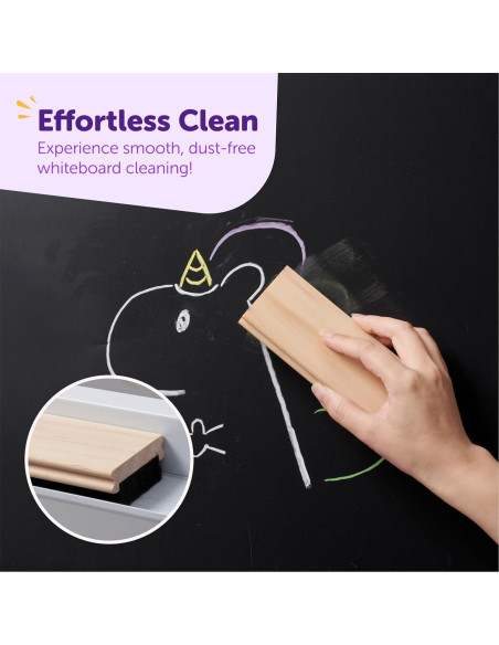 Borrador de Pizarra Kedudes 2 Paquete 12.45 cm Fieltro Premium