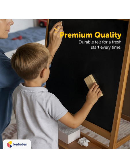 Borrador de Pizarra Kedudes 2 Paquete 12.45 cm Fieltro Premium