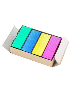 800 Grapas de Color Estándar 24/6mm Qintreesify para Oficina