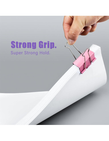 Combo de Clips de Carpeta y Papel WORPSON 208 PCS Multicolor