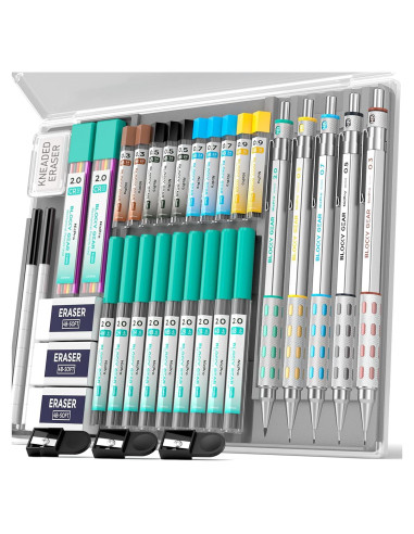 Conjunto de Lápices Mecánicos Nicpro Blocky Gear 36PCS