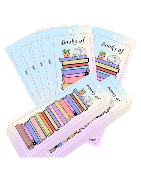 Marcadores de Libros Doble Cara Pop Resin 50 Piezas 20.32 cm