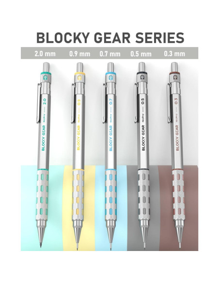 Conjunto de Lápices Mecánicos Nicpro Blocky Gear 36PCS