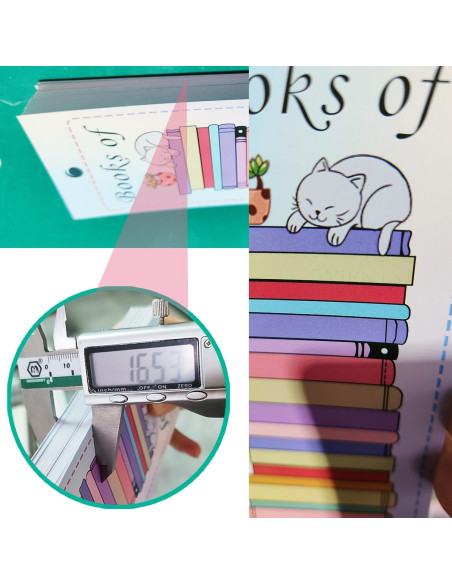 Marcadores de Libros Doble Cara Pop Resin 50 Piezas 20.32 cm