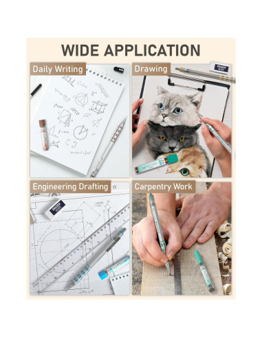 Conjunto de Lápices Mecánicos Nicpro Blocky Gear 36PCS