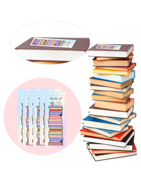 Marcadores de Libros Doble Cara Pop Resin 50 Piezas 20.32 cm