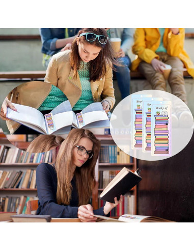 Marcadores de Libros Doble Cara Pop Resin 50 Piezas 20.32 cm