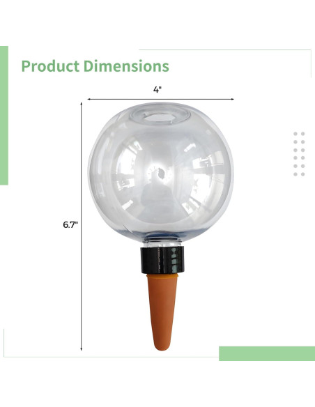 Esferas Autorriego Homaisson 5 Piezas 500ML Cerámica