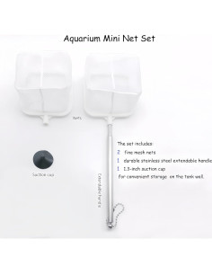 Kit de Limpieza de Acuario BechKCpro - Red Telescópica 24-57 cm 2