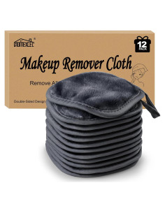 Paquete de 12 Paños Desmaquillantes Reutilizables HOMEXCEL 12.7 cm Negro