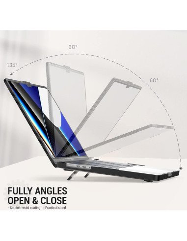 Estuche SEYMAC para MacBook Pro 16" 2021-2024, Negro