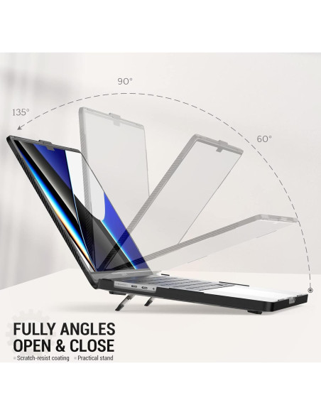 Estuche SEYMAC para MacBook Pro 16" 2021-2024, Negro