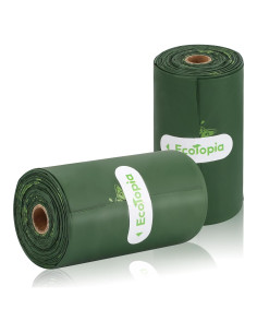 Bolsas de Poop Biodegradables EcoTopia 30 Unidades 13x23 cm