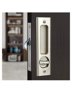 Cerradura de Puerta Corredera Gifsin con Llave Plateada 160mm