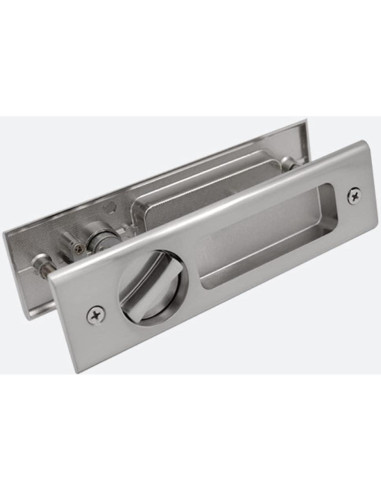 Cerradura de Puerta Corredera Gifsin con Llave Plateada 160mm