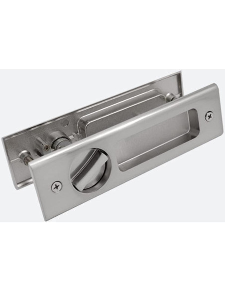Cerradura de Puerta Corredera Gifsin con Llave Plateada 160mm
