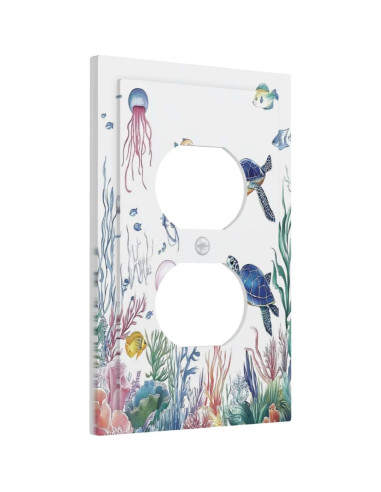 Cubierta de Interruptor Decorativa IHSOURGNITNEM 1 Gang Dúplex Azul