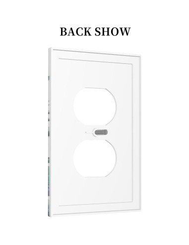 Cubierta de Interruptor Decorativa IHSOURGNITNEM 1 Gang Dúplex Azul