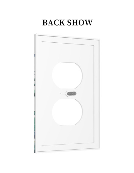 Cubierta de Interruptor Decorativa IHSOURGNITNEM 1 Gang Dúplex Azul