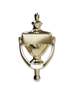 Tirador de Puerta Esenciales de Hardware 852395 Latón Brillante con Visor 17.78cm