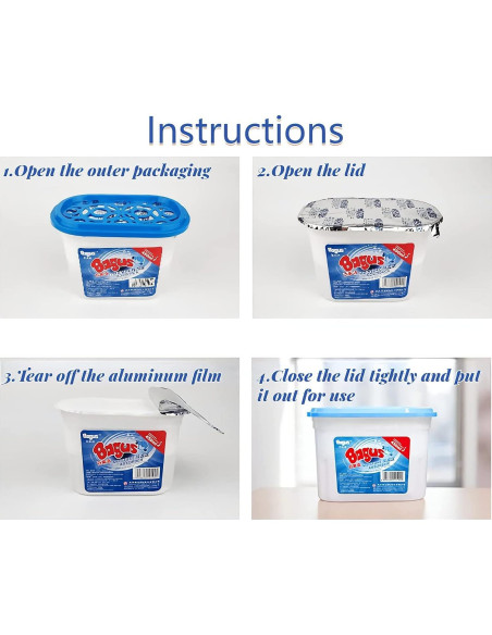 Cajas Absorbentes de Humedad Bagus - 4 Unidades 298 g