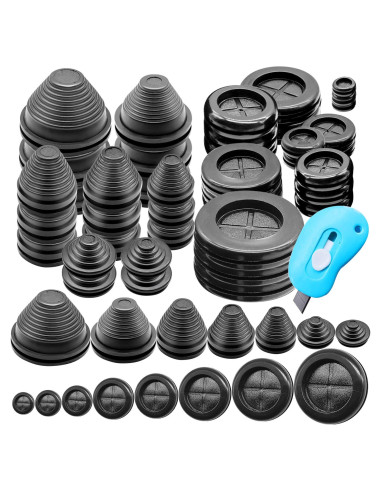 Kit de Grommets de Goma Mankk para Protección de Cables