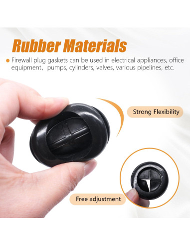 Kit de Grommets de Goma Mankk para Protección de Cables