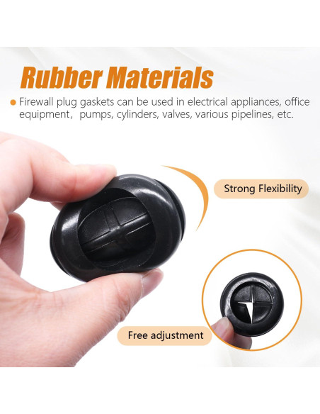 Kit de Grommets de Goma Mankk para Protección de Cables