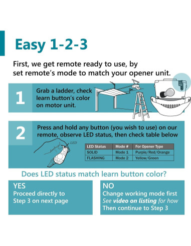 Control Remoto LiftMaster 890MAX para Puerta de Garaje