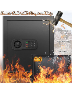 Caja Fuerte Digital Tiskgg 2.8 Pies Cúbicos a Prueba de Fuego 2