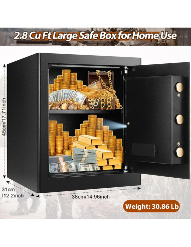 Caja Fuerte Digital Tiskgg 2.8 Pies Cúbicos a Prueba de Fuego