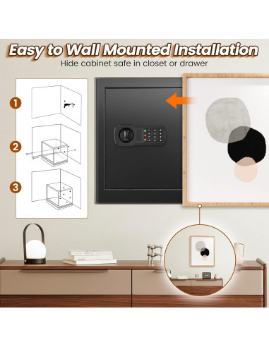 Caja Fuerte Digital Tiskgg 2.8 Pies Cúbicos a Prueba de Fuego